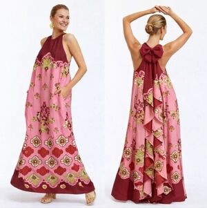 MESTIZA ADELINA GOWN HALTER MAXI DRESS MSRP$695